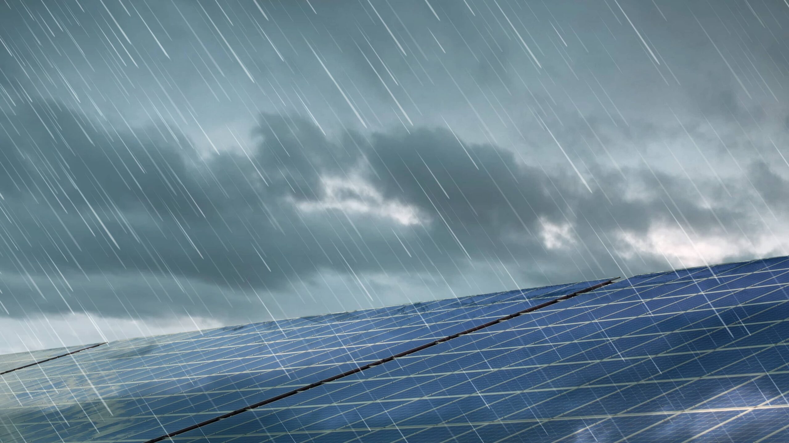 Do solar panels work in rain?